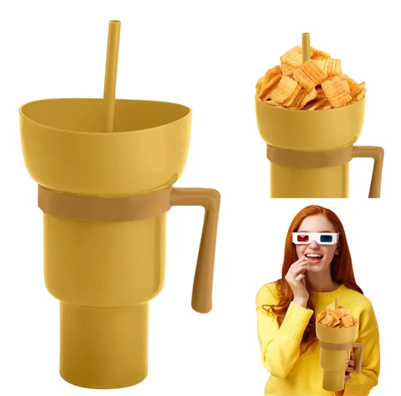 2 IN 1 Snack Cup & Beverage Cup