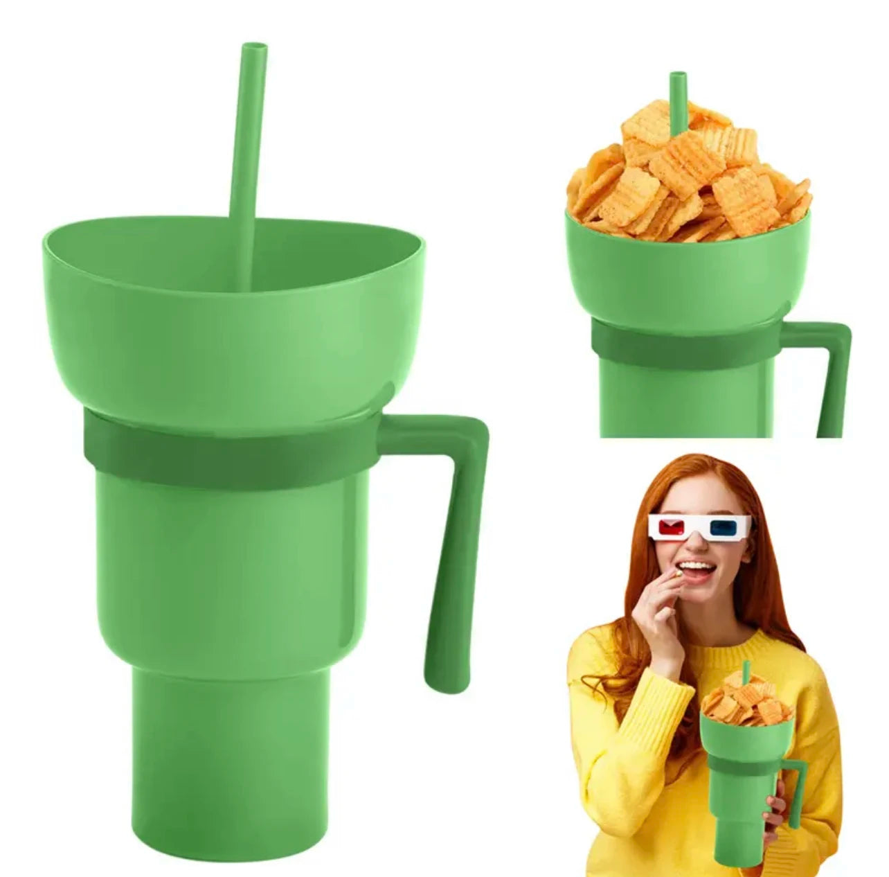 2 IN 1 Snack Cup & Beverage Cup