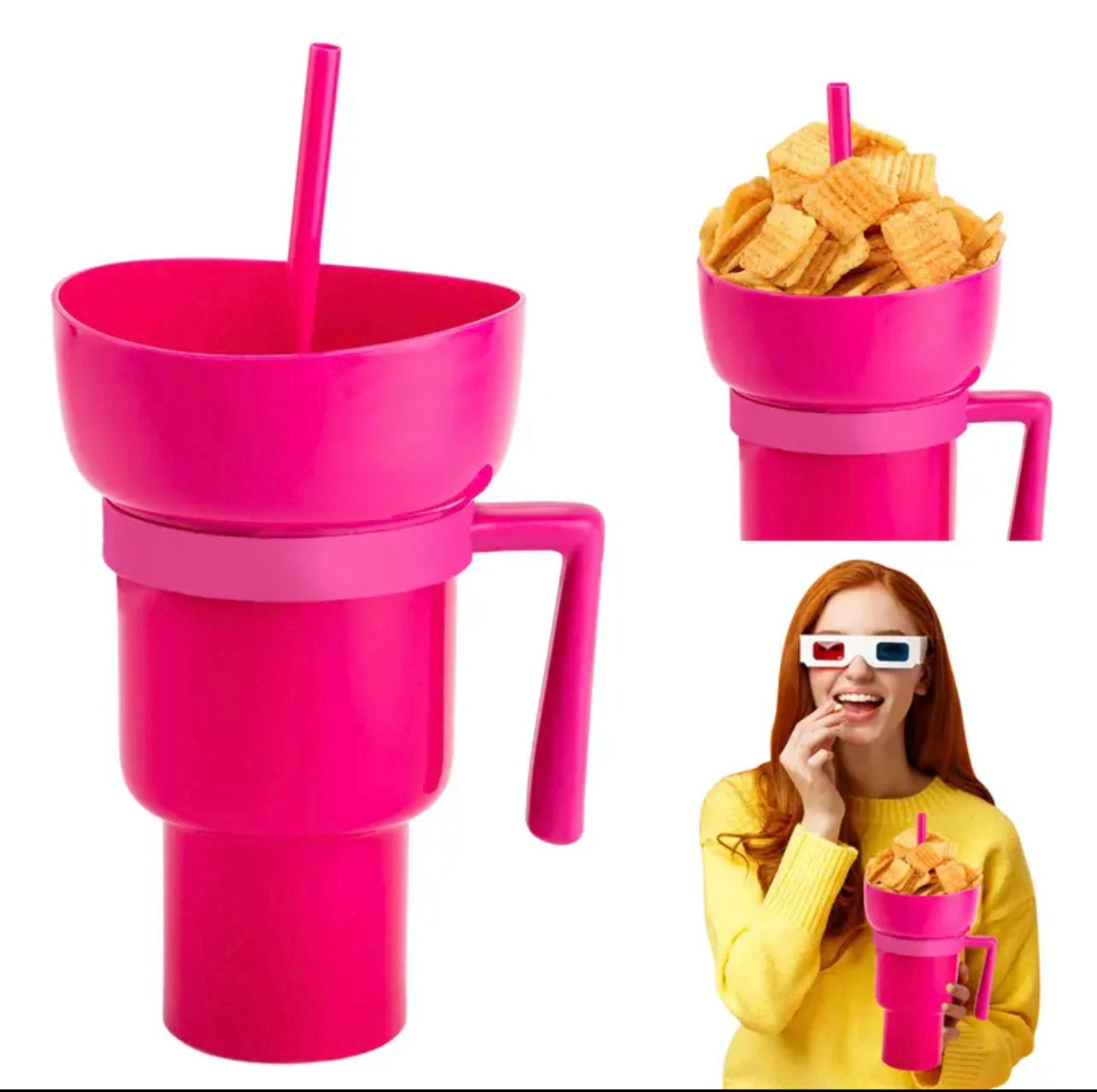 2 IN 1 Snack Cup & Beverage Cup