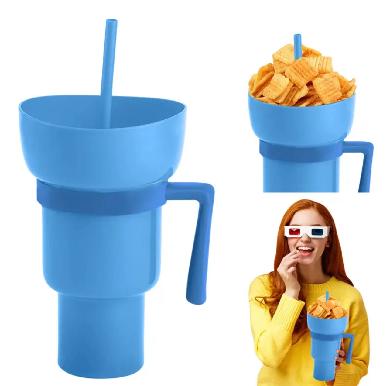 2 IN 1 Snack Cup & Beverage Cup