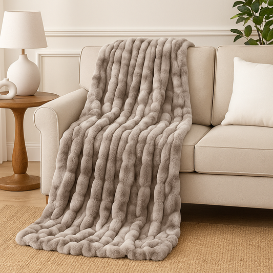 Mongolian Faux Fur Throw