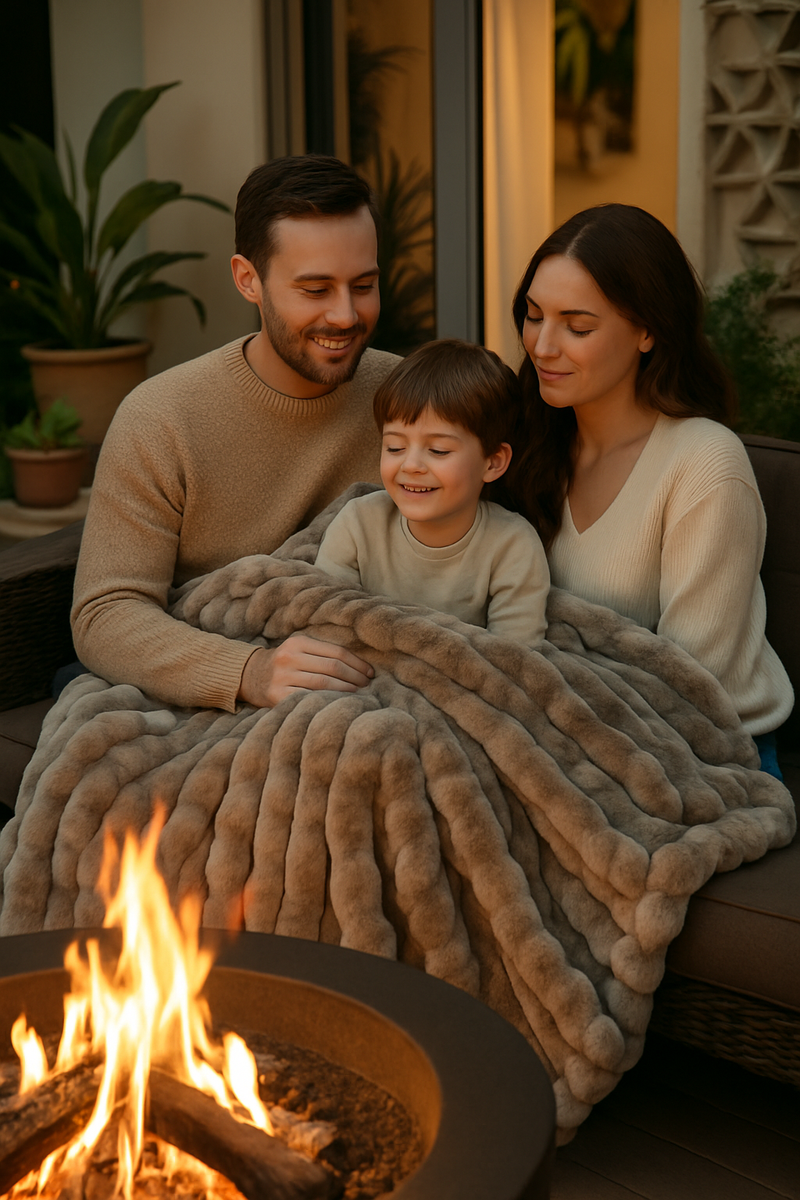 Mongolian Faux Fur Throw