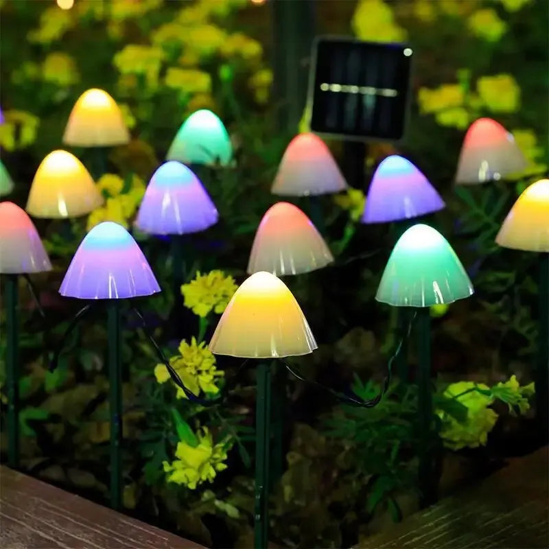 Solar Mini Mushroom Lights