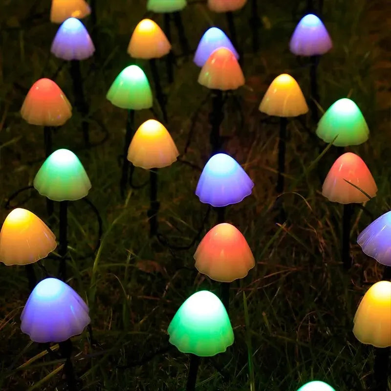 Solar Mini Mushroom Lights