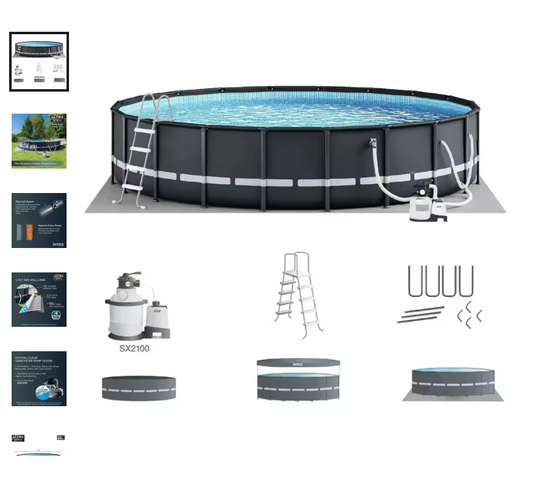 Sand filter pool 12ft x 3 1/2ft