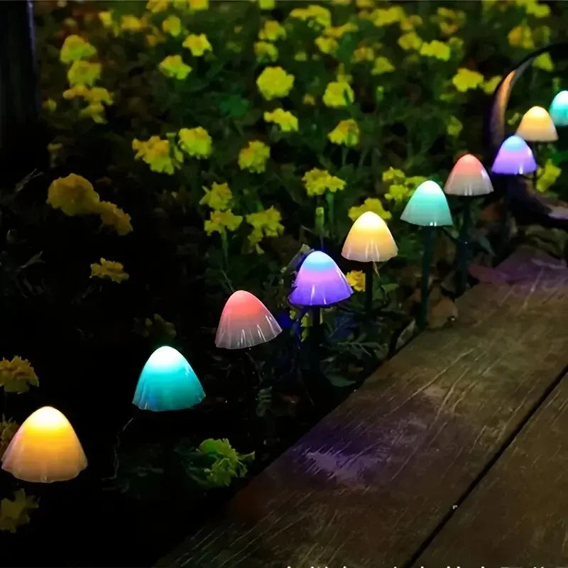 Solar Mini Mushroom Lights