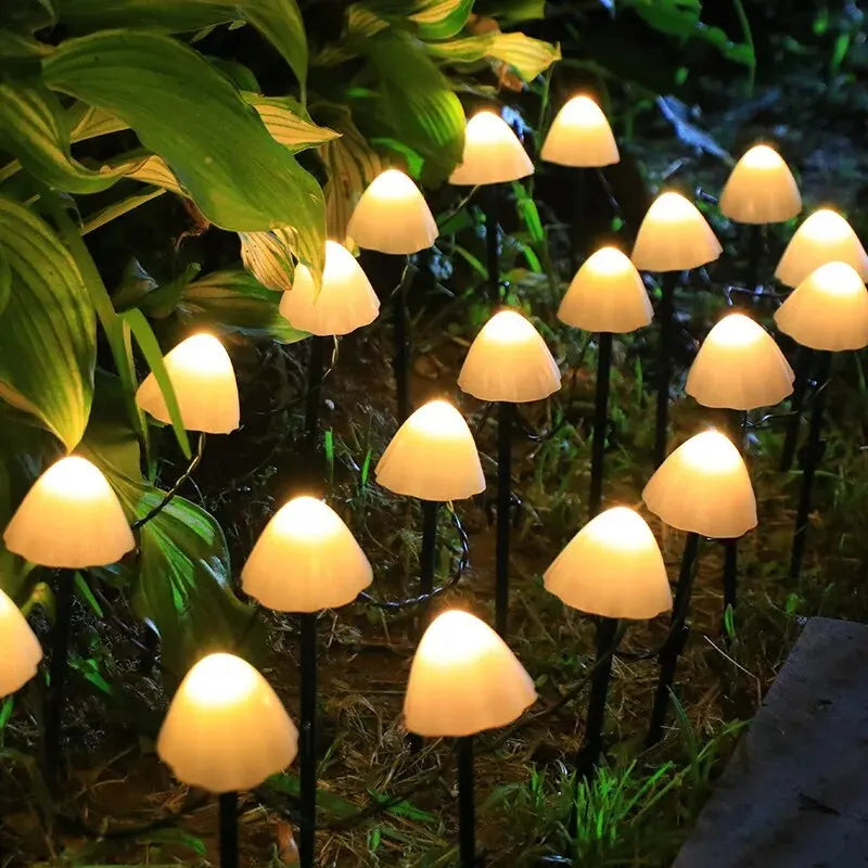 Solar Mini Mushroom Lights