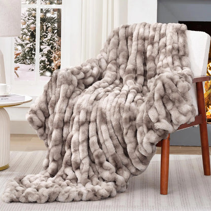 Mongolian Faux Fur Throw