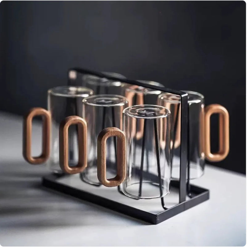 Borosilicate Glass Water Cup – Smoky Gray