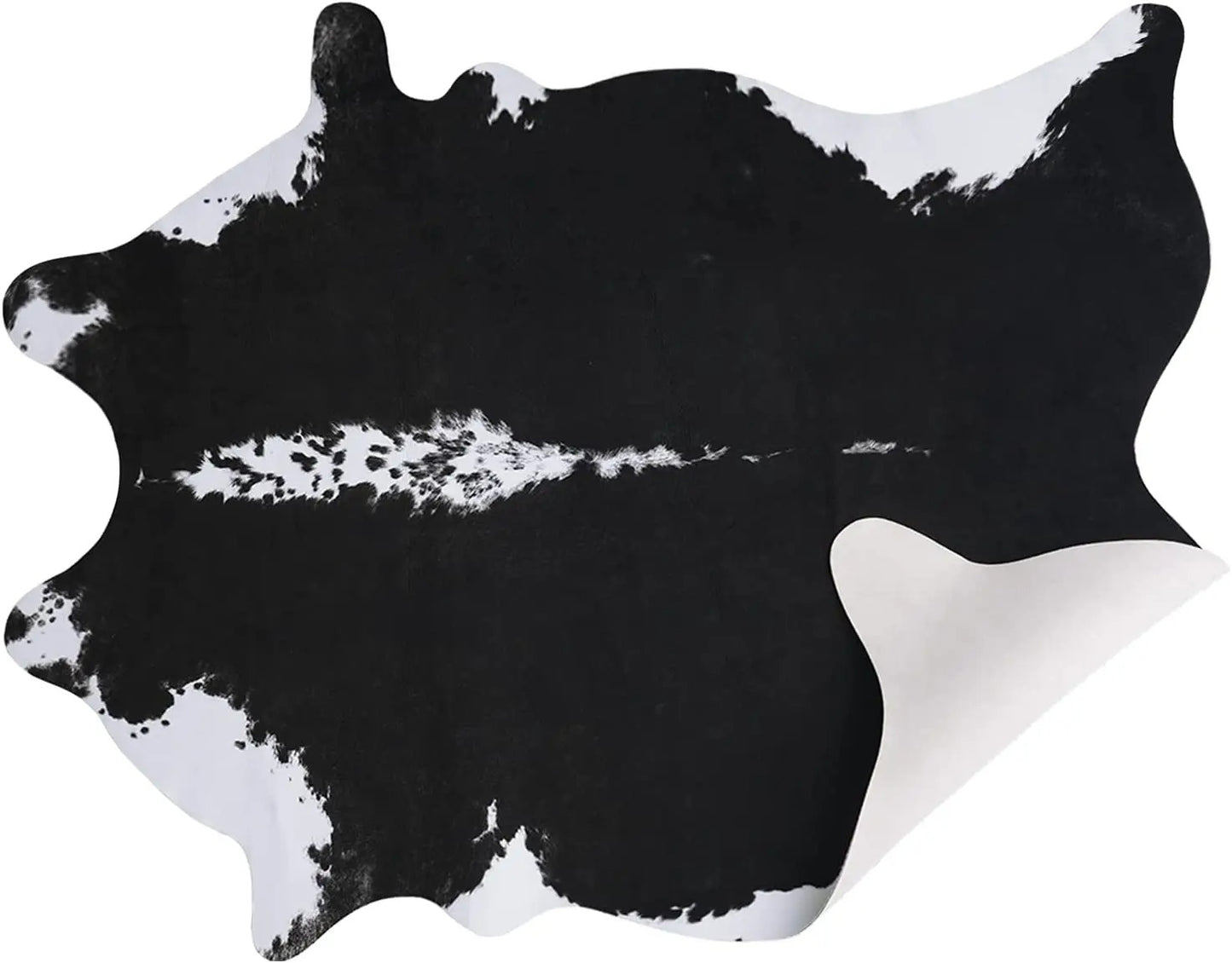 Western Bathroom Cowhide - Black