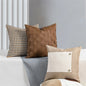 European Leather woven Pillow Cover