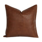 Western Leather Pillow Cover