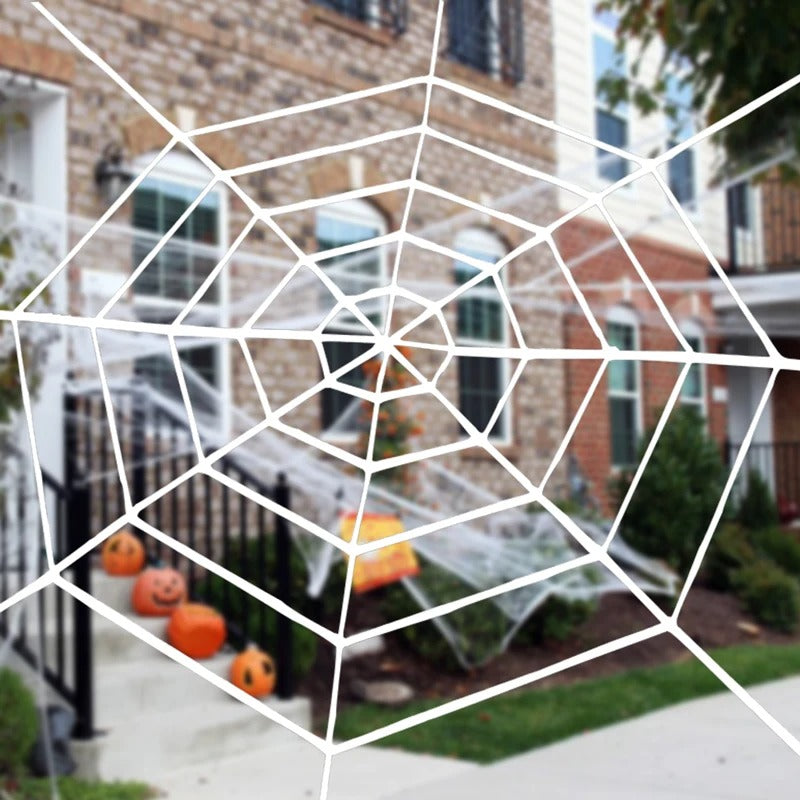 Giant Halloween Spiderweb