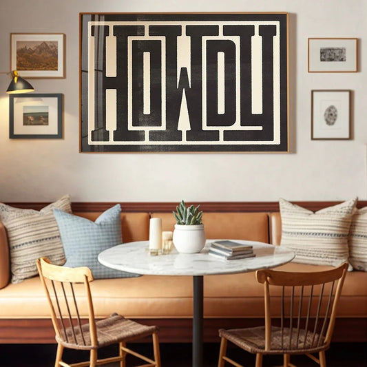 Western HOWDY Wall Art