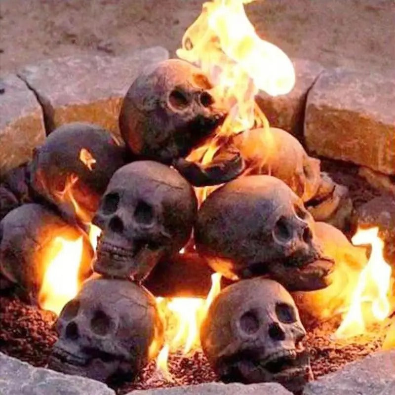 Ceramic Fire pit Skull