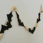 Elegant Wooded Bat Beaded Garland