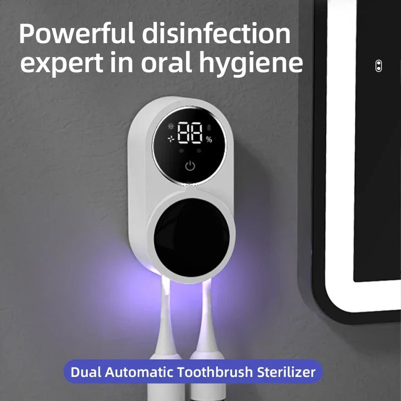 Dual Automatic UV Toothbrush Sterilizer