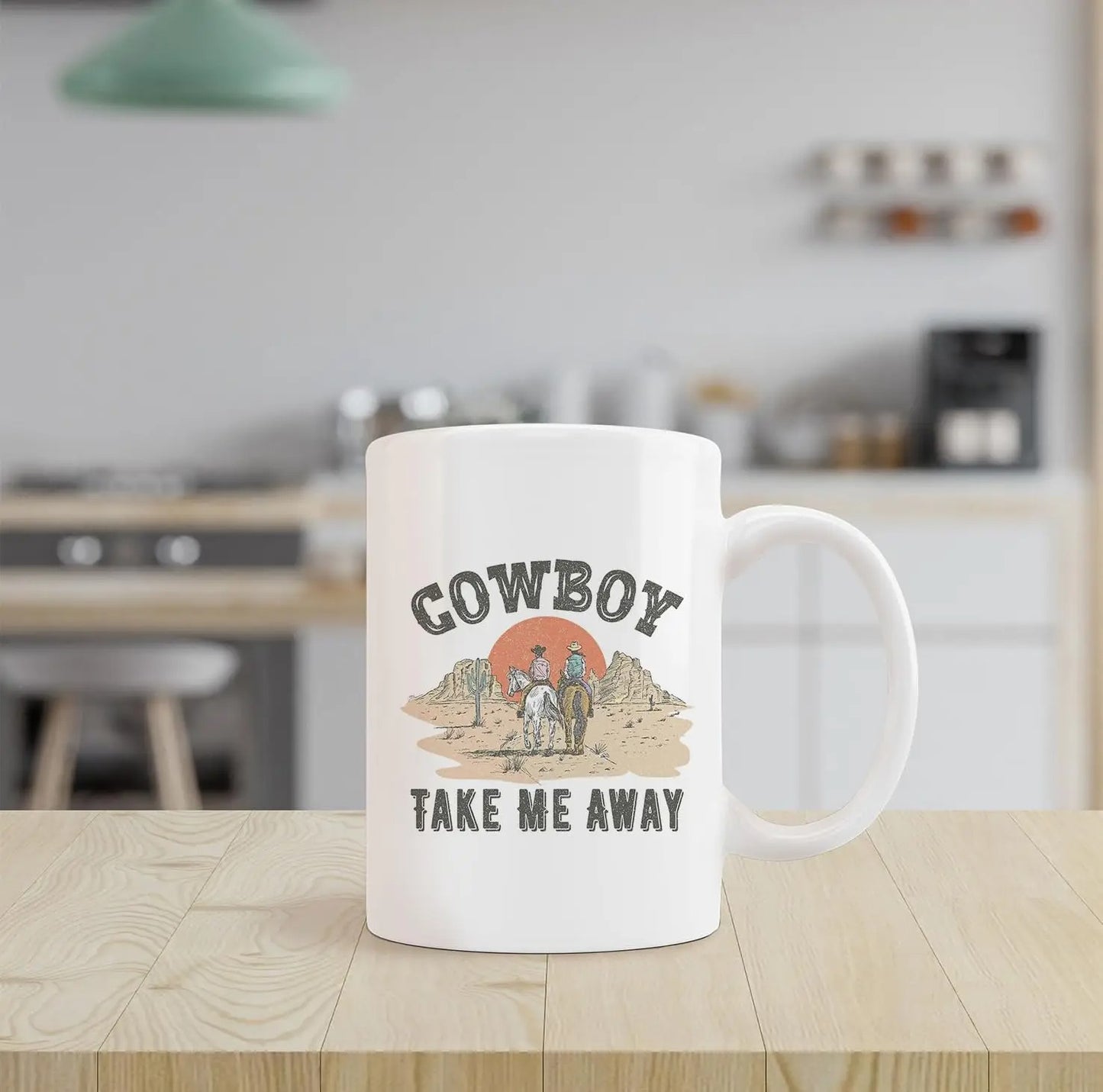 Cowboy Take Me Away Ceramic Mug-11oz