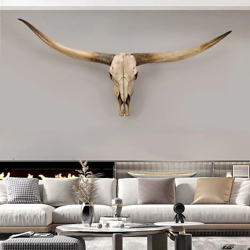 Extra Long Western Longhorn Skull