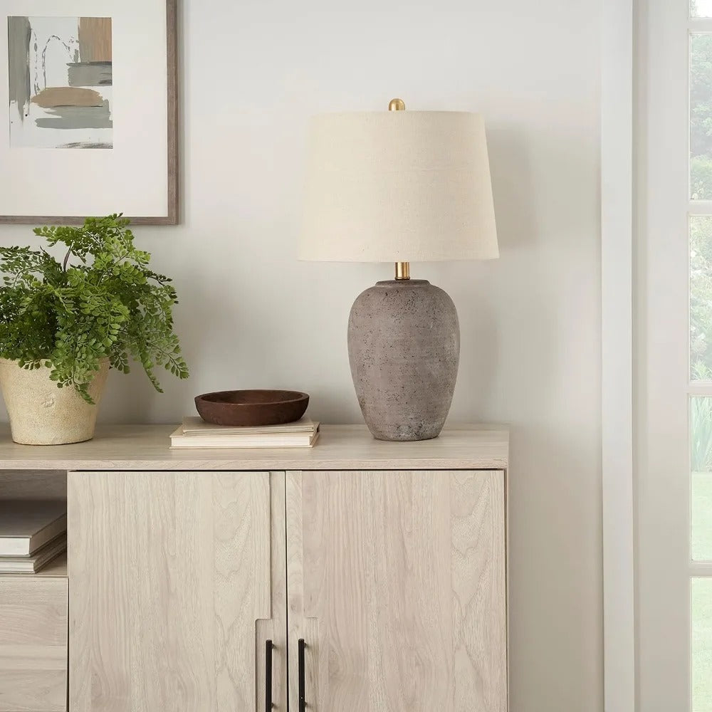 European Ceramic textured Lamp