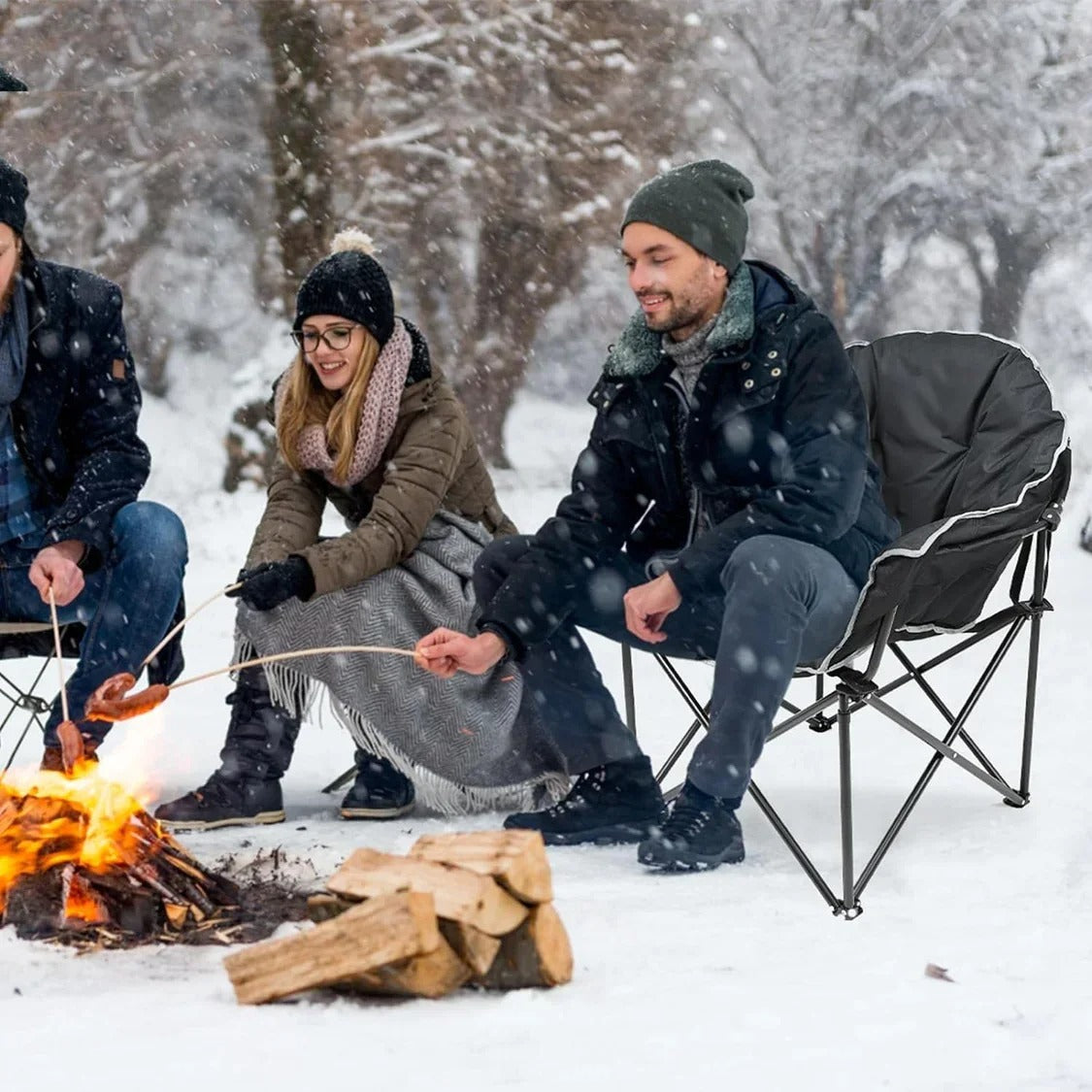 Premium Oversized Heated folding Chair