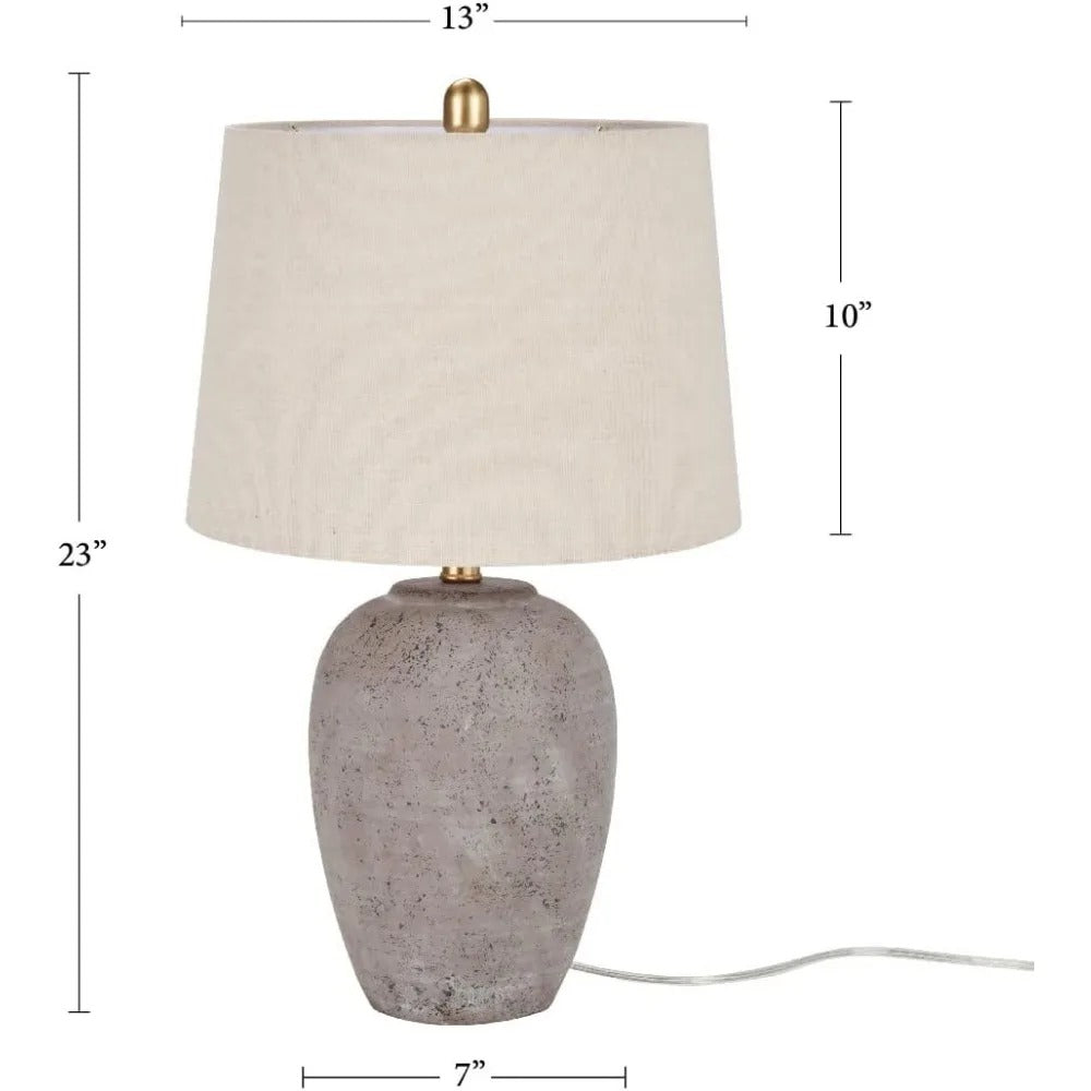 European Ceramic textured Lamp