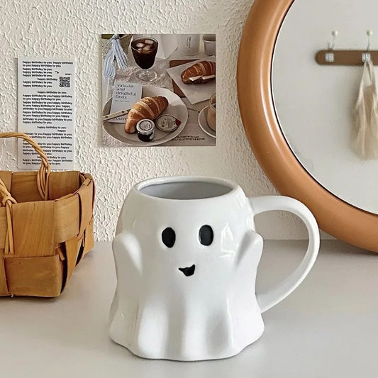 Cozy Ghost Ceramic Coffee Mug