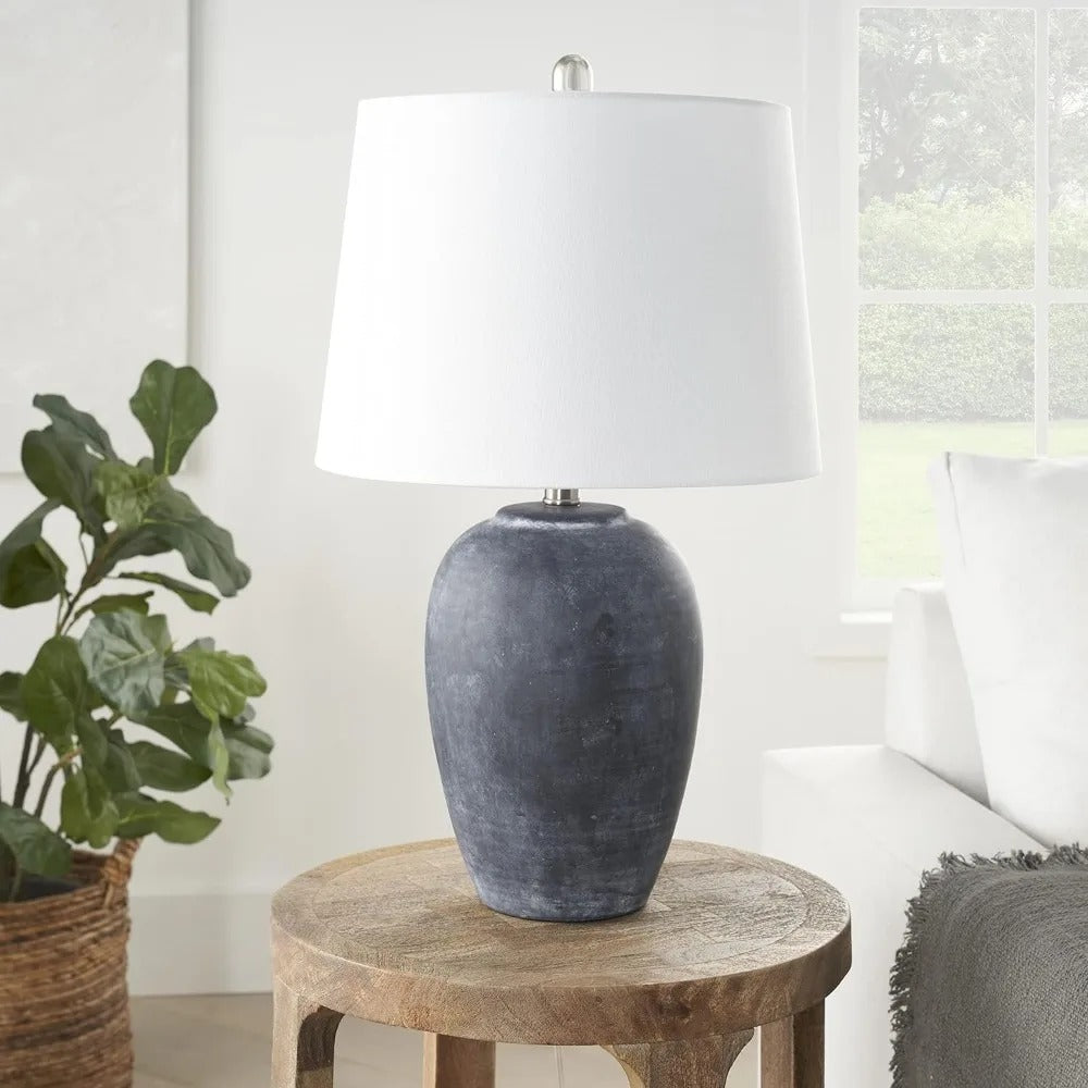 European Ceramic textured Lamp