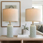 2pc Ceramic French Style lamp