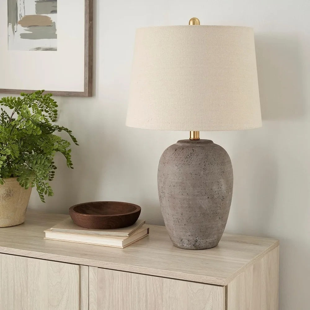 European Ceramic textured Lamp