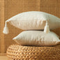 European Indoor/Outdoor Linen Pillow Covers