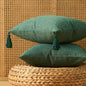 European Indoor/Outdoor Linen Pillow Covers